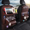 PU Leather Car Seat Back Storage Bag