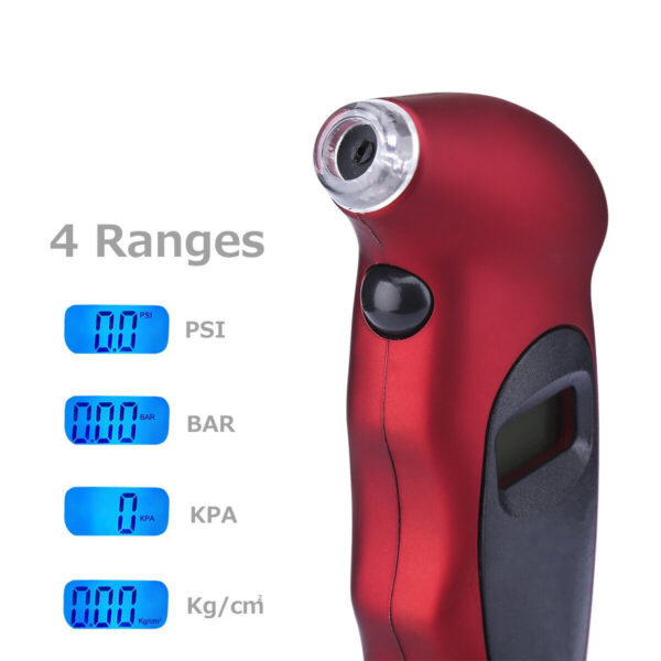 Digital Tire Air Meter Pressure Gauge Backlight LCD