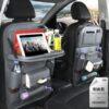 PU Leather Car Seat Back Storage Bag