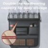 Car Back Seat Organizer With Foldable Table Tray PU Leather