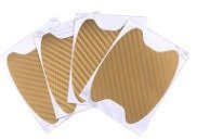 4pcs Set Of Door Stickers Carbon Fiber Scratch-resistant Behind Handle Protective Stickers