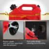 Plastic petrol container
