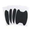4pcs Set Of Door Stickers Carbon Fiber Scratch-resistant Behind Handle Protective Stickers