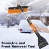 Car Windshield Extendable Cleaning Brush & Ice Scraper