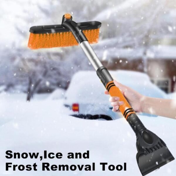 Car Windshield Extendable Cleaning Brush & Ice Scraper