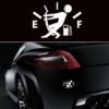 Funny Car Sticker Pull Fuel Tank Needle