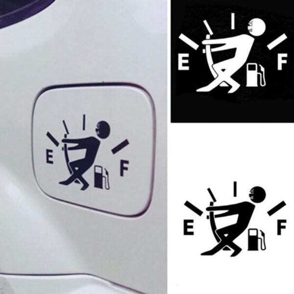 Funny Car Sticker Pull Fuel Tank Needle