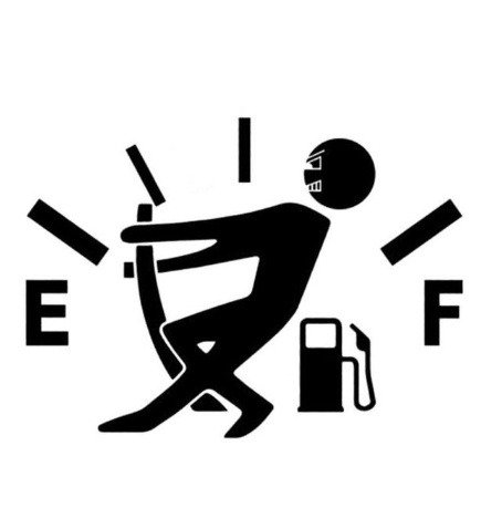 Funny Car Sticker Pull Fuel Tank Needle