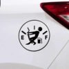 Funny Car Sticker Pull Fuel Tank Needle
