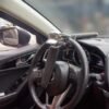 Car steering wheel anti-theft lock