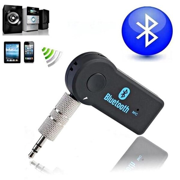 Car Bluetooth Music Receiver Universal 3.5mm Audio Adapter With Mic For Phone MP3