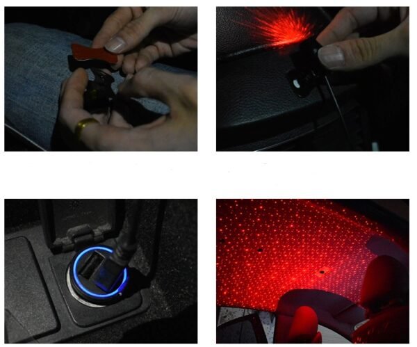 Car interior music sound control decorative lights