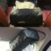 Sun visor chair back-mounted car interior tissue box