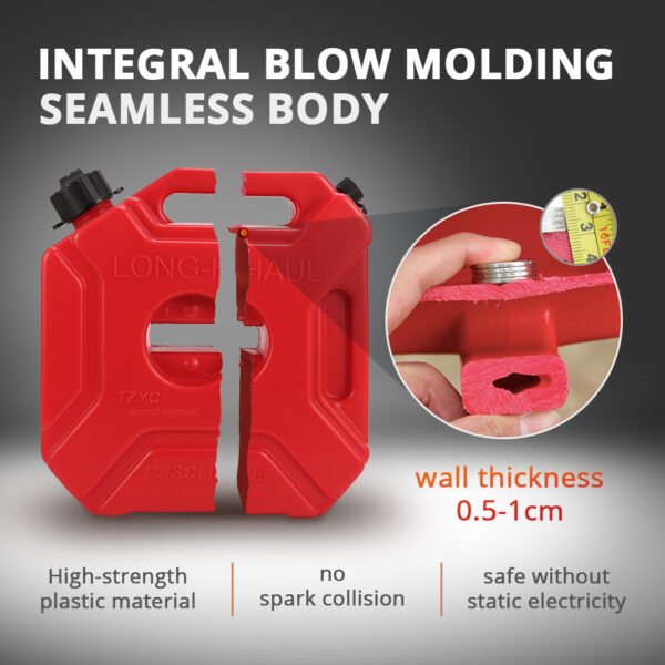 Plastic petrol container
