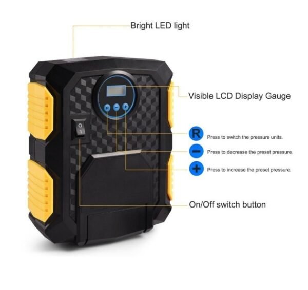 DC 12 Volt Digital Car Portable Air Compressor