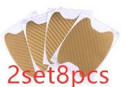 4pcs Set Of Door Stickers Carbon Fiber Scratch-resistant Behind Handle Protective Stickers