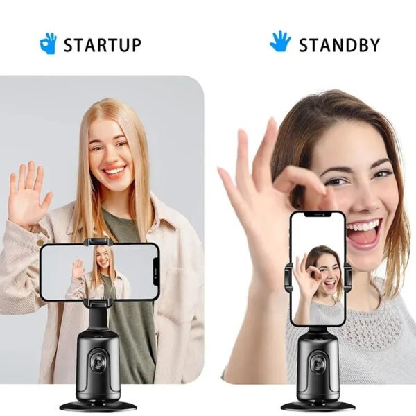 AI Smart 360 Auto Face Tracking Phone Holder For Smartphone Video