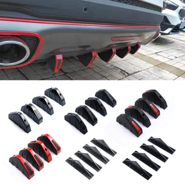 Automotive Universal Triangle Rear Spoiler Carbon Fiber