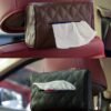 Sun visor chair back-mounted car interior tissue box