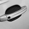 4pcs Set Of Door Stickers Carbon Fiber Scratch-resistant Behind Handle Protective Stickers