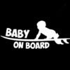 Baby on board car stickers cute baby warning car stickers