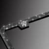 8696ec84-1863-4944-8ed1-78ec5aacee60.jpg Diamond-studded Stainless Steel License Plate Frame