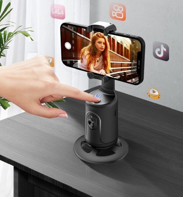AI Smart 360 Auto Face Tracking Phone Holder For Smartphone Video