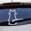 Personalized Cute Cat Shape Wiper Decoration Sticker