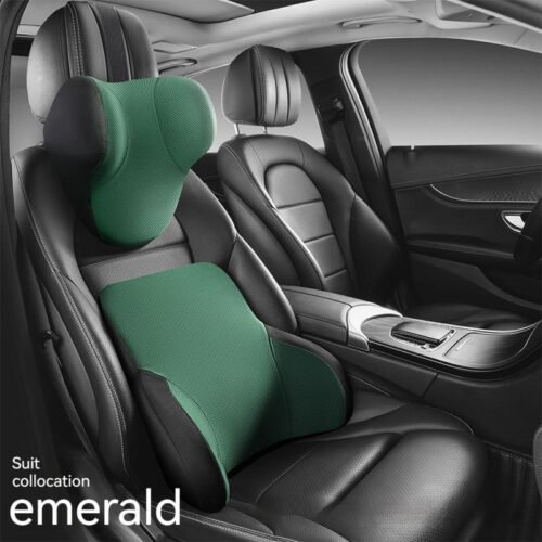 Memory Foam Hydrophobic Lumbar Support Pillow Car Headrest