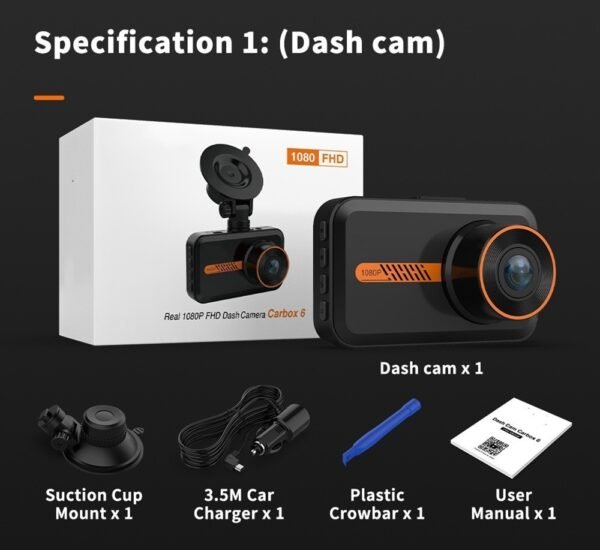 Dash Cam Front & Rear Dual Dash Cam 1080P