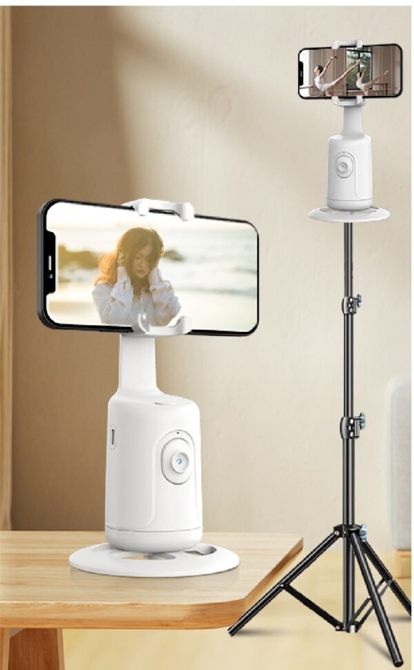 AI Smart 360 Auto Face Tracking Phone Holder For Smartphone Video