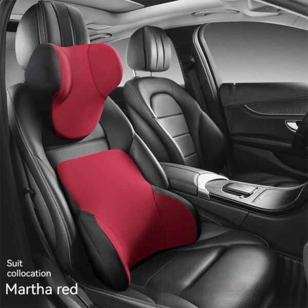 Memory Foam Hydrophobic Lumbar Support Pillow Car Headrest