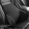 Memory Foam Hydrophobic Lumbar Support Pillow Car Headrest