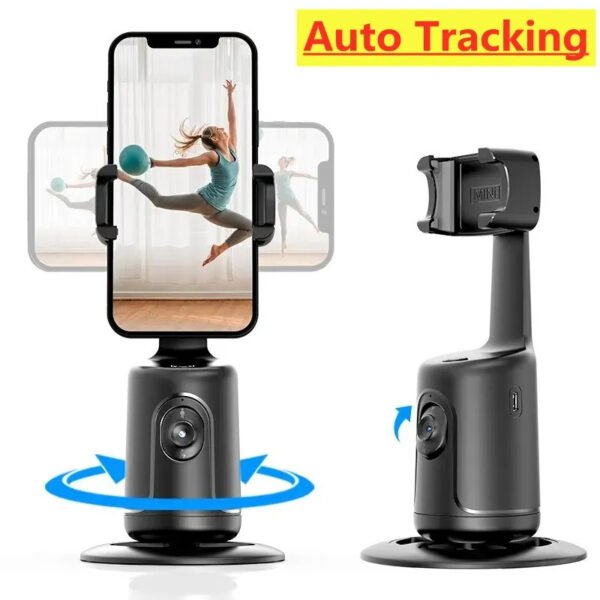 AI Smart 360 Auto Face Tracking Phone Holder For Smartphone Video