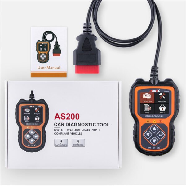 Ancel As200 OBDII Scanner Car Diagnostic Multilingual