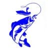Fishing lovers Car Waterproof Sticker