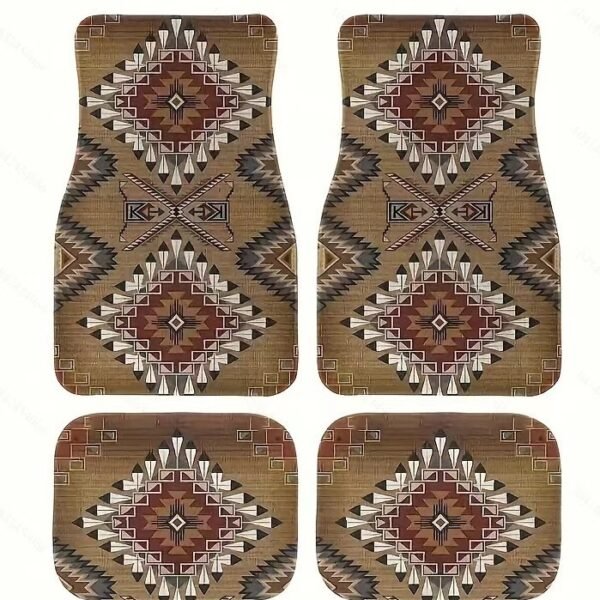 Vintage Bohemian Style Car Floor Mat