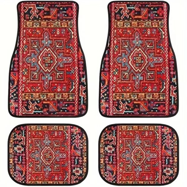 Vintage Bohemian Style Car Floor Mat